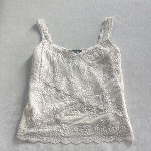 White Lace Tank Top
